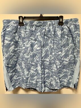 Light Blue Printed Men’s Athletic Shorts RB3 Sz XXL NWT